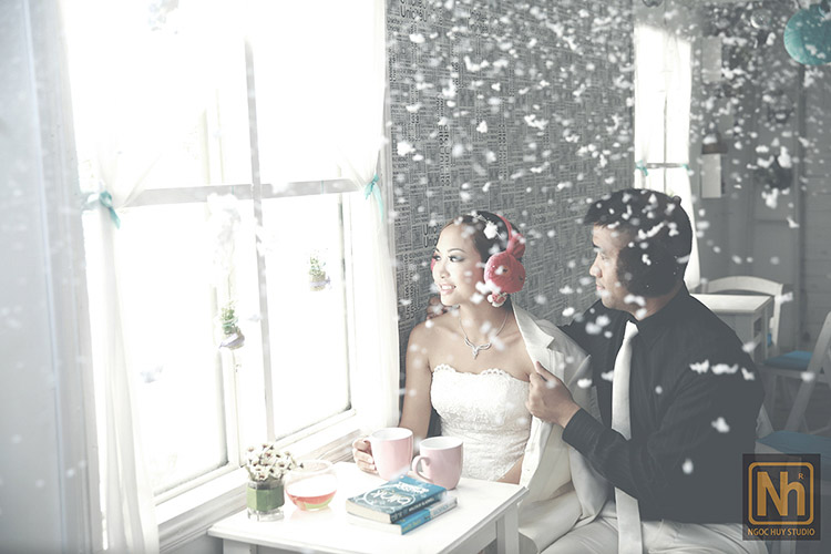 Chụp hình cưới mùa đông