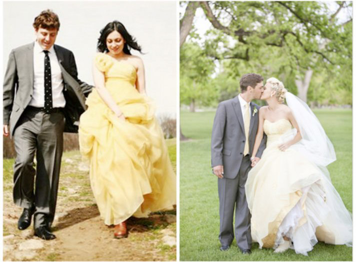 Sắc màu áo cưới đa dạng